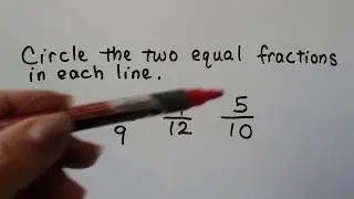 G.E.D. Math  6b, Reduce Fractions