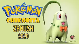 Sculpting a Pokemon Character -Chikorita- in zbrush 2020