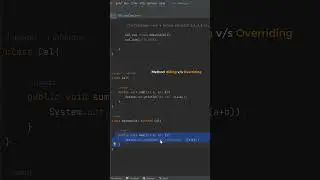 Polymorphism - Methods Overriding v/s Hiding  #oop #java #interviewquestions