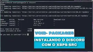 VOID PACKAGES - Instalado o Discord através do xbps-src