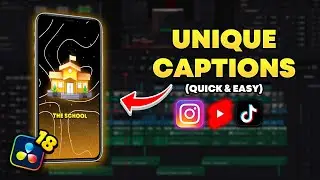 HOW TO MAKE UNIQUE CAPTIONS FOR FREE IN DAVINCI RESOLVE 18 (2024)