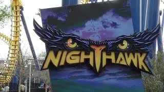 Nighthawk Review Carowinds HD 60fps Vekoma Flying Dutchman Roller Coaster