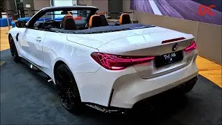 2025 BMW M4 Competition Convertible Facelift, Alpine White : 4K Exterior & Interior Detail Cut #DCUT