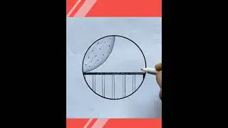 Circle Drawing Easy red heart drawing #shorts #trendingshorts