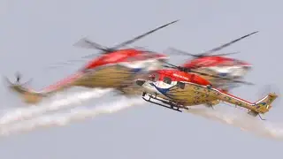 India's Sarang Display Team - Dubai Airshow 2023