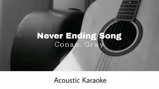 Conan Gray - Never Ending Song (Acoustic Karaoke)