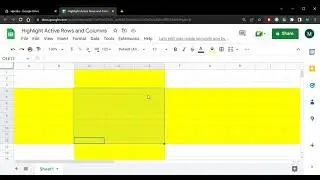 How to Highlight Active Rows and Columns in Google Sheets | Apps Script