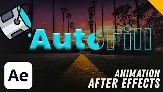 Cool and Easy Logo or Text Animation in After Effects - Autofill After Effects tutorial