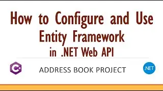 How to Configure and Use Entity Framework in .NET Web API project