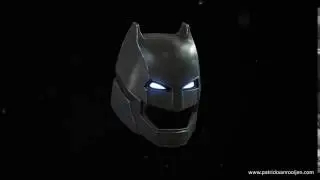 Batman v Superman - Armored Batman suit helmet turnaround