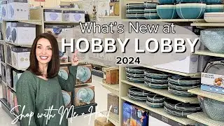 ALL NEW DECOR AT HOBBY LOBBY FOR 2024 | 40% OFF SPRING SHOP DECOR | SHOP WITH ME + HAUL