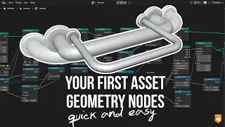 Geometry nodes beginner tutorial - Make handle - To start easily