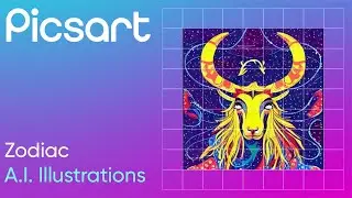 Create zodiac sign illustrations with Picsarts A.I. image generator