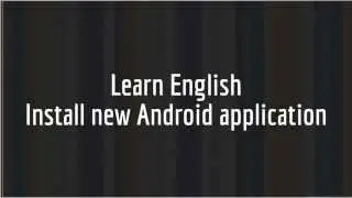 English language. Lessons. For Android.