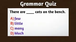 ENGLISH GRAMMAR QUIZ | Mixed Grammar Exercises | Test Your English | Learn English