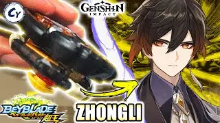 BEYBLADE DO ZHONGLI + ARENA! Grand Valkyrie Zenith Eternal GENSHIN IMPACT VS BEYBLADE BURST SPARKING