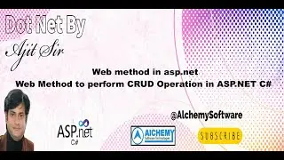 Web Method to perform CRUD Operation in ASP.NET C# | Web Methods in asp.net | WebMethods in asp.net