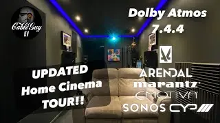 UPDATED Small Home Cinema Tour // Atmos 7.4.4 // Arendal Sound // Emotiva