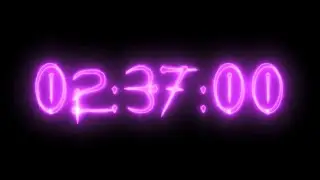 Purple vampire neon timer 157 minutes (stopwatch)