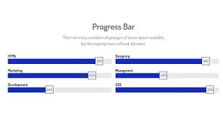 Elementor Progress Bar Block V4 With Custom CSS