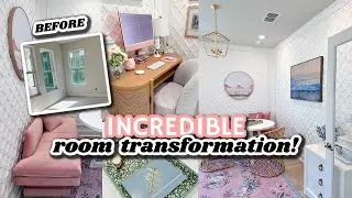 *EXTREME* Aesthetic Home Office Reveal! DIY DREAM ROOM MAKEOVER 2023! | Alexandra Beuter