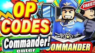 (2022) ALL *NEW* SECRET OP CODES In Roblox Commander Simulator Codes!