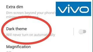 Vivo Dark Mode Setting | Vivo 1820 Dark Mode Setting | Vivo Phone Dark Mode Setting