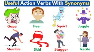 Action Verbs With Synonyms | Action Words | English Vocabulary