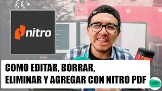 Nitro PRO: como Editar, eliminar, borrar o insertar un PDF😎💻