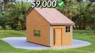 (3x6 Meters) Small House | Tiny House with mezzanine | 1 Bedroom | House Design Ideas