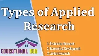 Types of Applied Research | Applied Research | Examples & Explanation