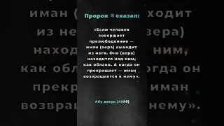 Пророк сказал: во время зина иман выходит. 