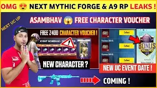 FREE CHARACTER VOUCHER 😍 M4 Glacier Bgmi | A9 Royal Pass | Next SuperCar | Next Mythic Forge Leaks