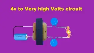 4v to 10000 volts circuit with full detail