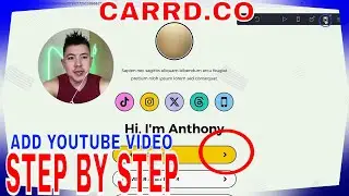 ✅  How To Add Youtube Video To Carrd.co Website 🔴