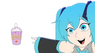 Miku Tries Grimace Shake