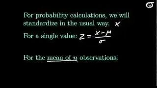 The Sampling Distribution of the Sample Mean (fast version)