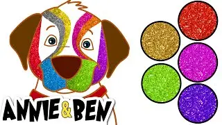 Annie and Ben | Painting Ben's Face with Glitter Paints | Fun Finger Family Song