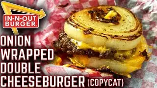 HOW TO MAKE VIRAL IN-N-OUT ONION WRAPPED CHEESEBURGER ON THE GRIDDLE! FLYING DUTCHMAN COPYCAT