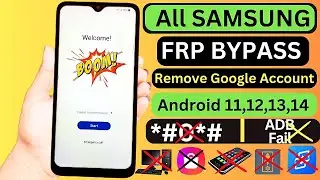 All Samsung 1 Click FRP Bypass - Not *#0*# Code Working - Adb Failed - No Galaxy Store - No Talkback