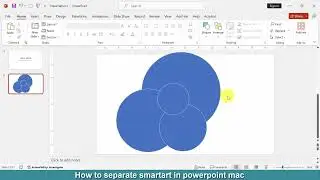 How to separate SmartArt in PowerPoint mac