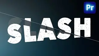 SLASHED Text TITLE Animation Tutorial In Premiere Pro 2023