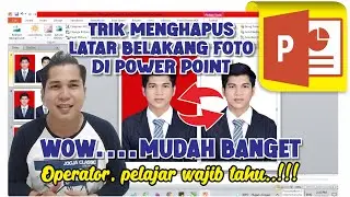 cara menghapus atau mengganti latar belakang foto di power point | tutorial power point