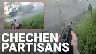 Chechen raid on Russian military truck in Ukraine