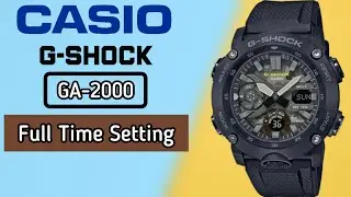 How To Setting Time G-SHOCK GA-2000 Digital Watch