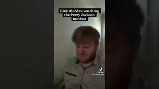 Rick Riordan watching the Percy Jackson movies