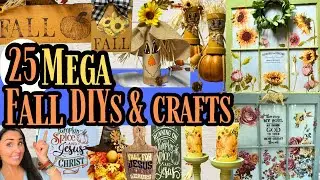 25 High end FALL DIYs & crafts you must see! Gorgeous diy decor on a budget!