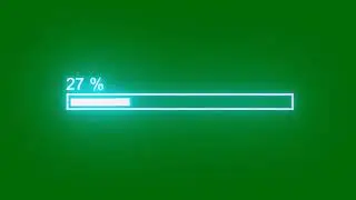 Green screen new loading bar video footage