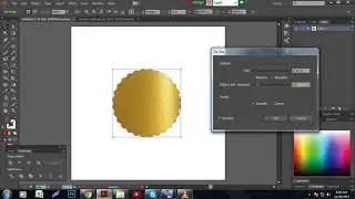 How to create Golden color Badge in Illustrator cc