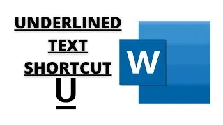 Underlined Text Shortcut - Microsoft Word Shortcut 💻😎 